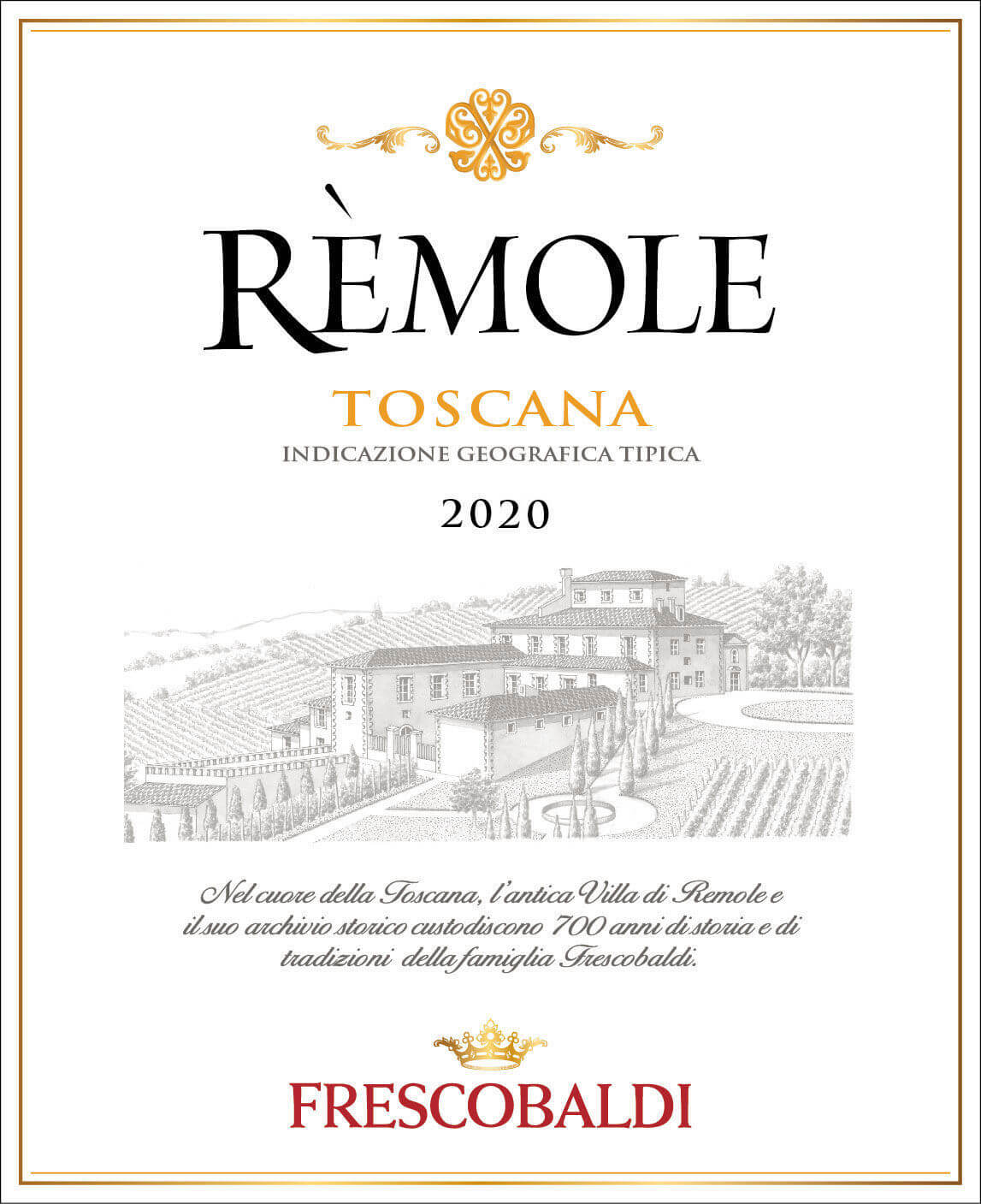 Bliv ophidset Skat Recite Frescobaldi - Rèmole Bianco Frescobaldi, Rèmole, Toscana IGT, White wine